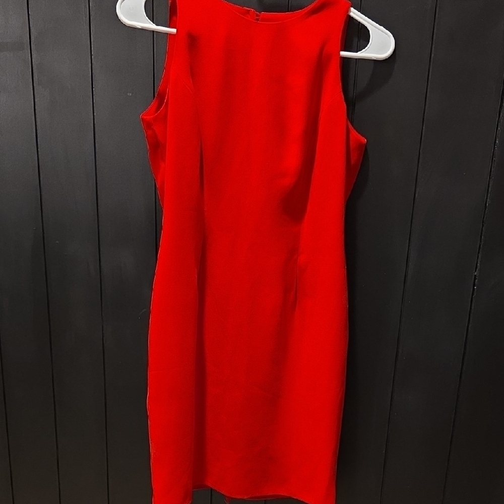 Liz Claiborne Bold Red Midi Dress
